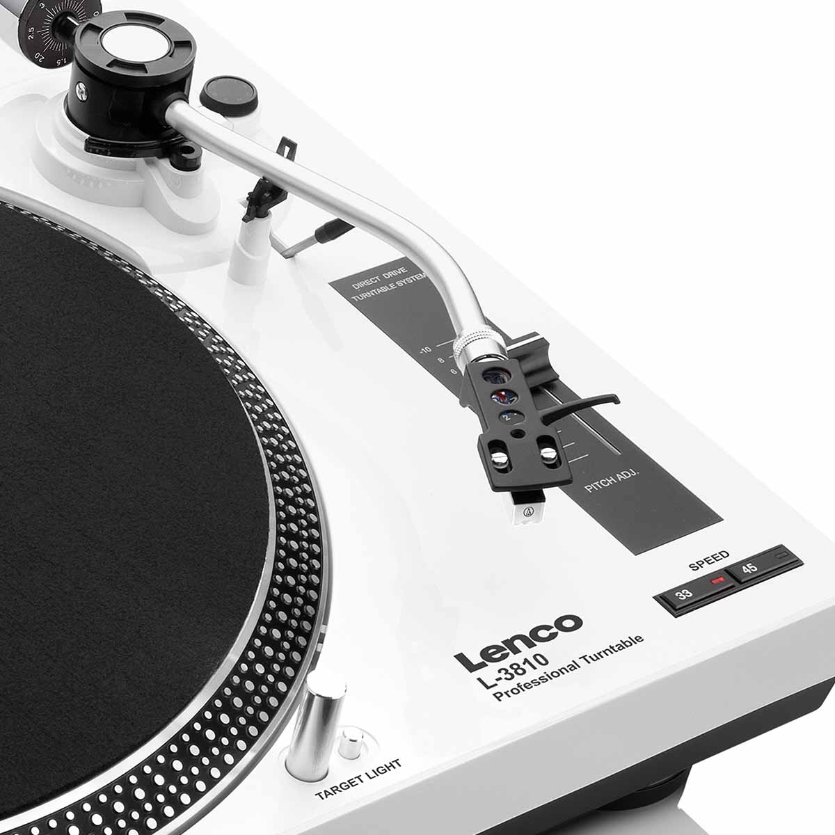 Lenco L-3810 Direct-Drive Turntable w/ Pinch Control