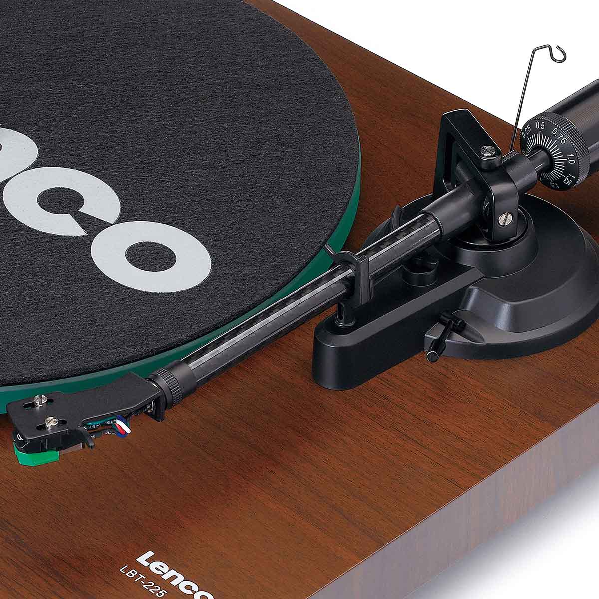 Lenco LBT-225 Bluetooth Turntable w/ Glass Platter and AT-VM95E Cartridge