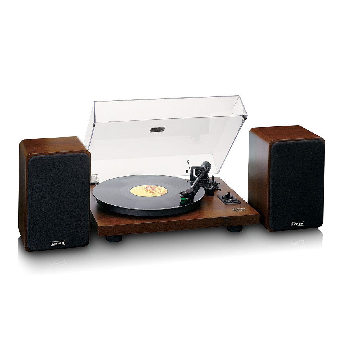 Lenco LS-600 Turntable w/ Built-In Amplifier, Bluetooth, and Speakers