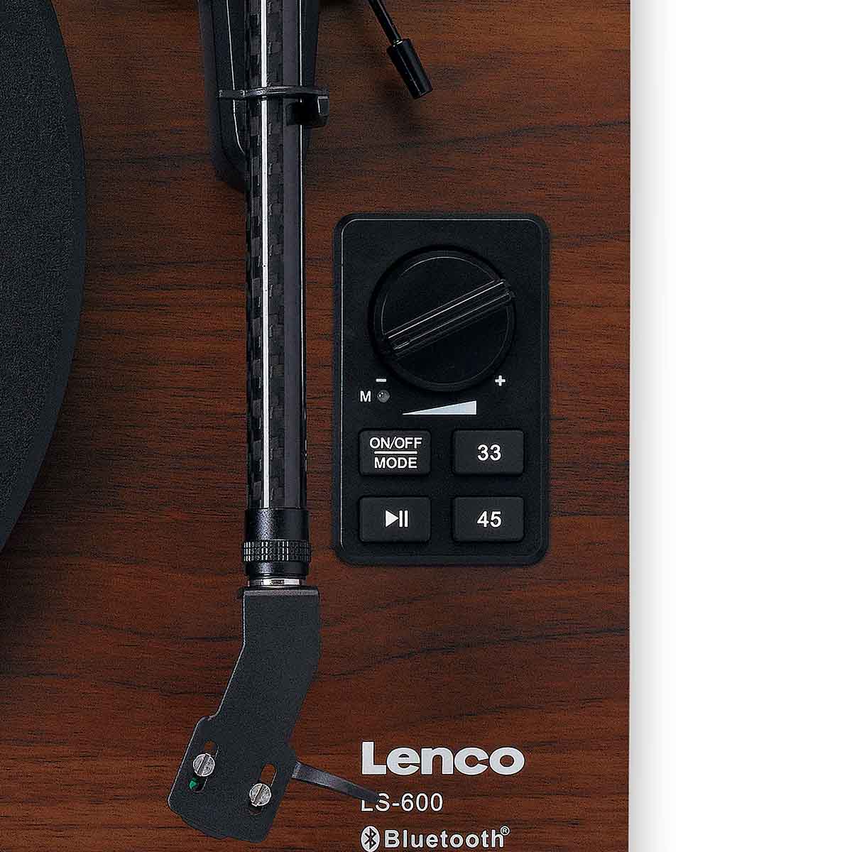 Lenco LS-600 Turntable w/ Built-In Amplifier, Bluetooth, and Speakers
