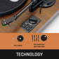 Lenco LS-600 Turntable w/ Built-In Amplifier, Bluetooth, and Speakers